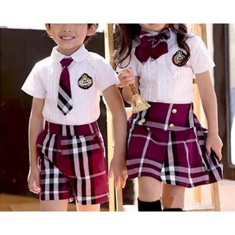 Yes Cotton Checked School Uniform at Rs 250/piece in Ahmedabad | ID: 18296611148