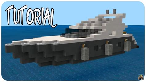 Minecraft: How to build a Modern Yacht in Minecraft | Minecraft Yacht ...