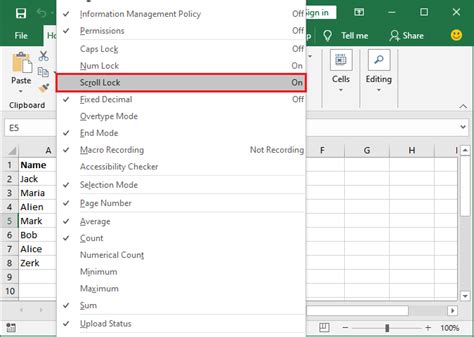 How to turn off scroll lock excel - antiholoser