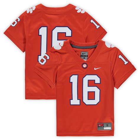 Preschool Nike #16 Orange Clemson Tigers Untouchable Football Jersey