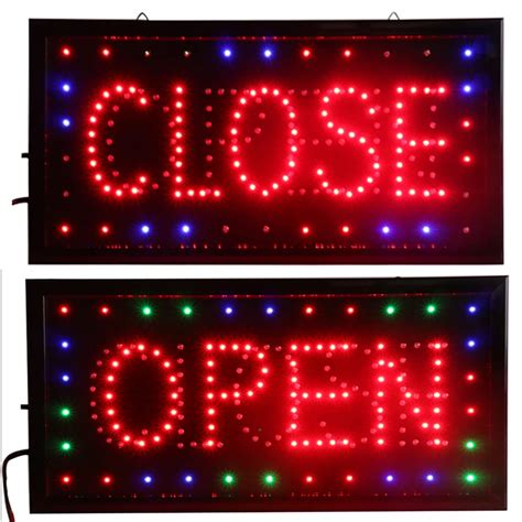 CHENXI Open & Closed 2 in 1 LED Sign Store Neon Business Shop Open ...