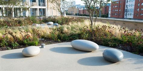 Pebble Seats Sculptural Seating by Ben Barrell at Cambridge Triangle.