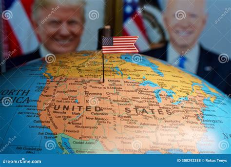 USA Flag on Map. US Presidential Election Editorial Stock Photo - Image of voting, election ...