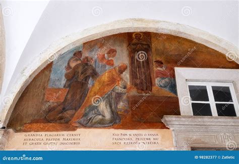 Frescoes with Scenes from the Life of St. Francis of Assisi Editorial Photography - Image of ...