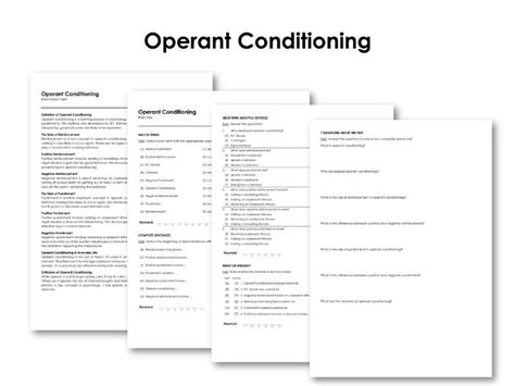 Operant Conditioning Applications | Teaching Resources