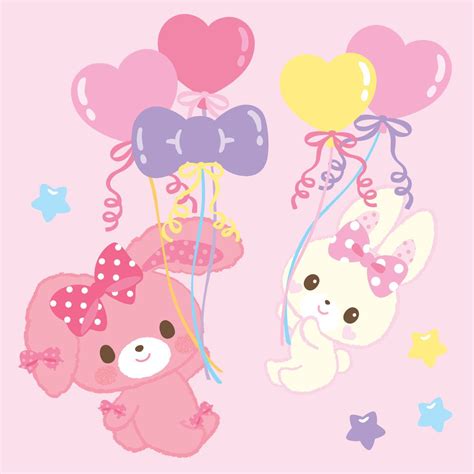 🎂 It's Sanrio's cute Milkeemimi's birthday today! 🎈🎉 This white fluffy ...