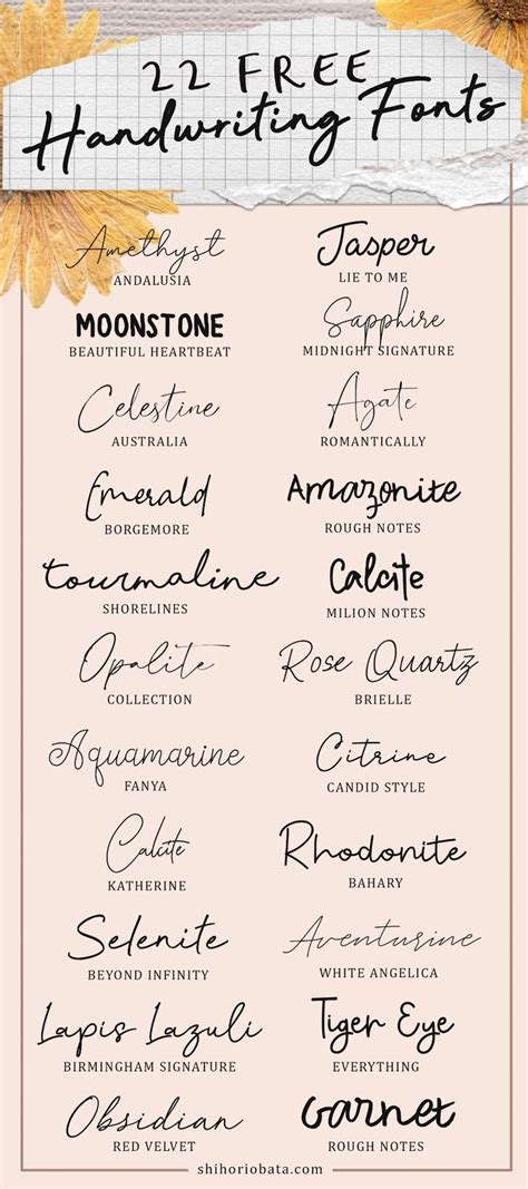 22 Free Handwriting Fonts for Personal Use