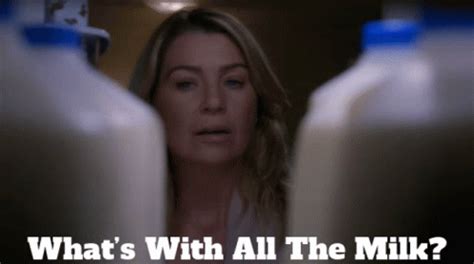 Greys Anatomy Meredith Grey GIF - Greys Anatomy Meredith Grey Whats With All The Milk - Temukan ...