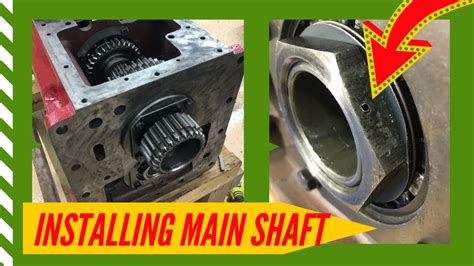 IH 1066 - Part 7 - Installing Main Shaft and Drilling Counter Shaft - International 1066 ...