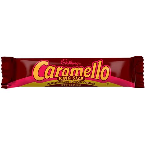 Cadbury Caramello King Size Milk Chocolate & Creamy Caramel 2.7 Ounce Bar - Food & Grocery - Gum ...