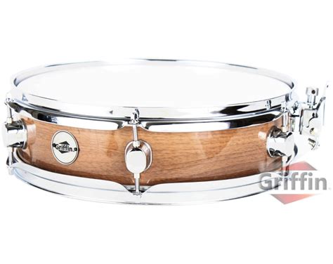 Piccolo Snare Drum 13″ x 3.5″ by Griffin | 100% Poplar Wood Shell with ...