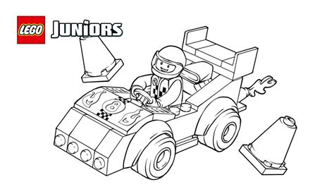 LEGO 10673 Race Car Rally 1 coloring sheet. (With images) | Lego coloring pages, Race car ...