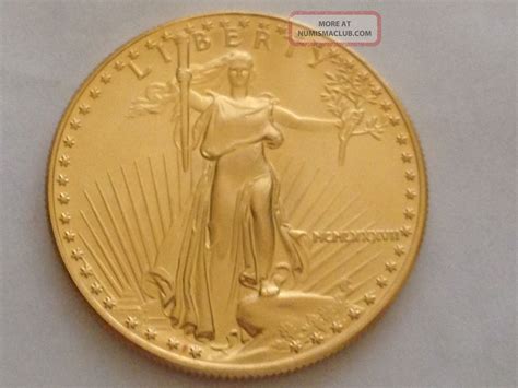 1987 Mcmlxxxvii 1 Oz Gold Usa Eagle Liberty Coin $50