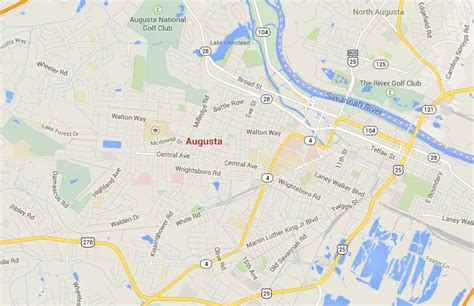 Map of Augusta