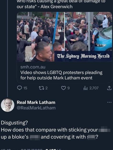 Mark Latham doubles down after homophobic tweet to gay MP | The Australian