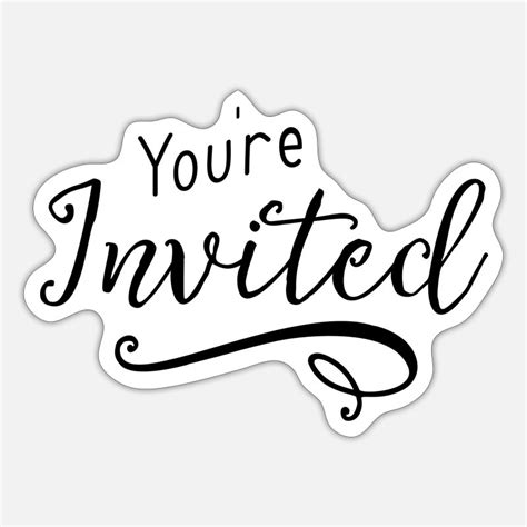 Invitation Stickers | Unique Designs | Spreadshirt