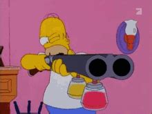 Homer Simpson Gun GIFs | Tenor