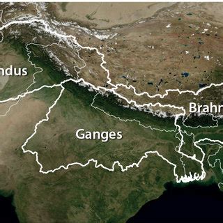 Ganges And Indus River Map