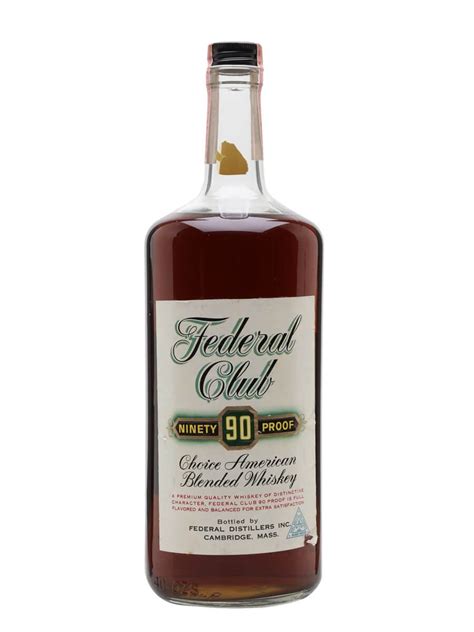 Federal Club 90 Proof Choice - Bot.1960s : The Whisky Exchange