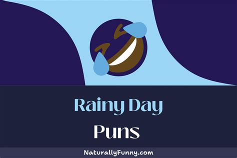 483 Rainy Day Puns to Make You Laugh Like a Drain - Naturally Funny