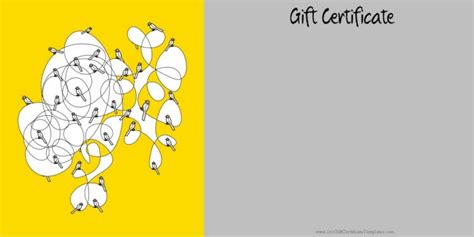 FREE printable gift certificate templates | Customize then Print