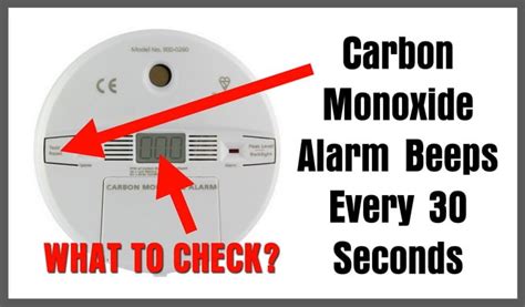 RemoveandReplace.com — Carbon Monoxide Alarm Beeps Every 30 Seconds