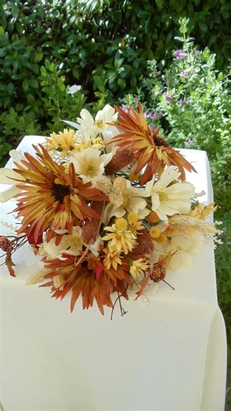 wild flower fall wedding bouquet by AlwaysElegantBridal, $40.00 | Fall wedding, Fall wedding ...