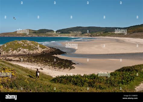 Spain, Galicia, beaches lire, and of course very nemine Tourinan Stock Photo - Alamy