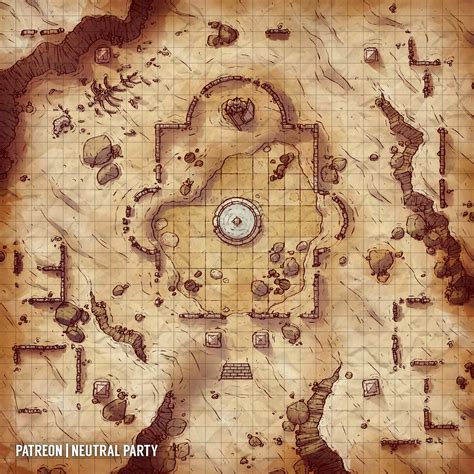 Desert Fountain : r/dndmaps