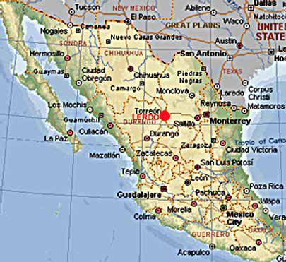 Torreon Mexico Map