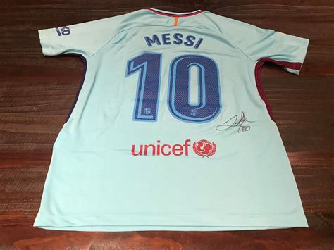 2017/18–Lionel Messi–Barcelona FC Personally Signed Soccer Football ...