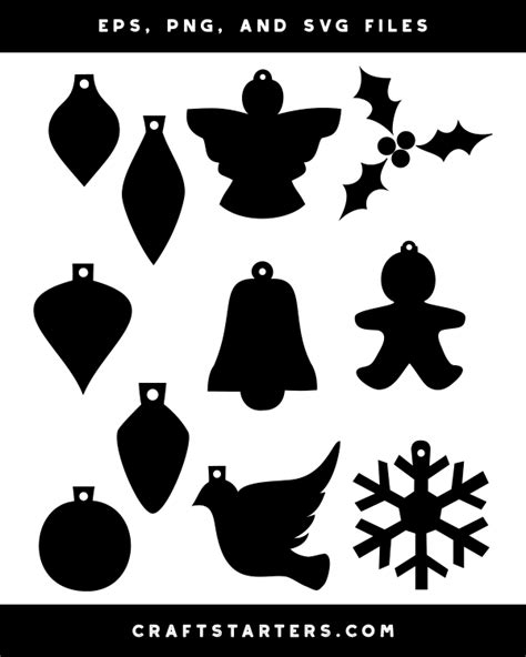 Christmas Ornament Silhouette Clip Art