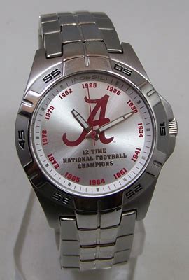 Alabama Crimson Tide Fossil Watch 1st 12 College Championships Watch