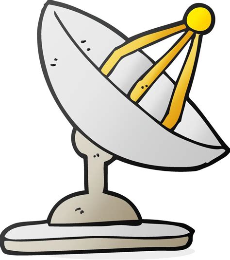 cartoon satellite dish 12295946 Vector Art at Vecteezy