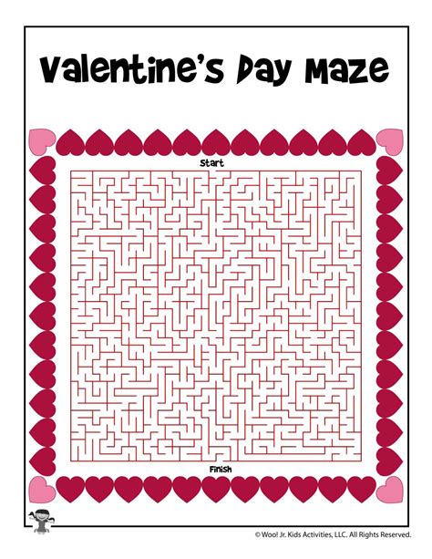 Valentine's Day Mazes for Kids | Woo! Jr. Kids Activities