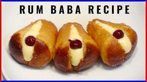 RUM BABA Original Italian Recipe with Pastry Cream - YouTube