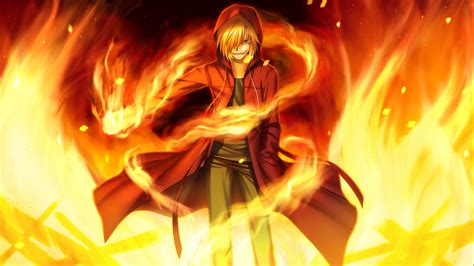 magical Anime Guy with Red Hair | Displaying (16) Gallery Images For Anime Fire Element ...