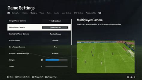 Best Camera Settings for EA FC 24 - Esports Illustrated