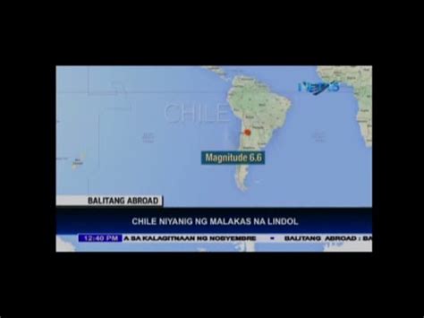 Earthquake strikes Chile