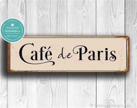 PERSONALIZED FRENCH CAFE Sign - Etsy