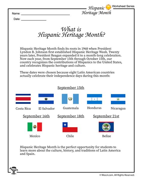 Hispanic Heritage Month Math Activities