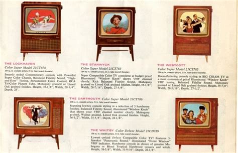 First colour TVs (23 pics)