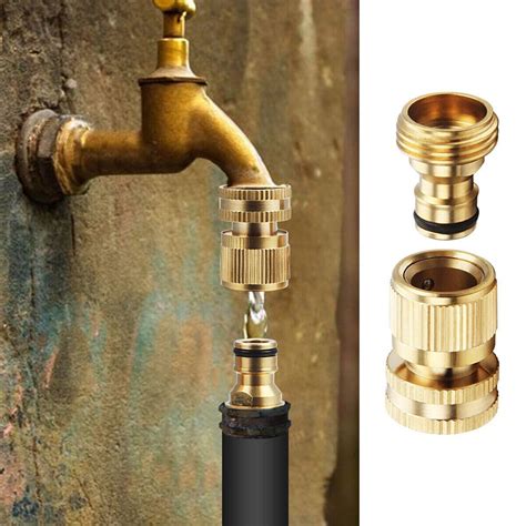 Mduoduo 3/4" Garden Hose Quick Connect Water Hose Fit Brass Female Male ...