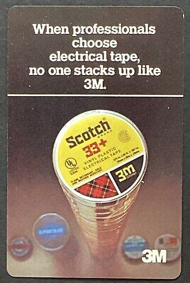 3M Electrical Tape Ad Vintage Single Swap Playing Card Ace Hearts | eBay