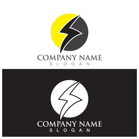 lightning logo and vector template 12660507 Vector Art at Vecteezy