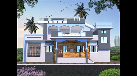 Front Elevation Designs, House Elevation, Village House Design, Village ...