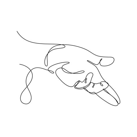 Abstract Human Hand One line drawing art singulart aesthetic simple Perfect for print, wall ...