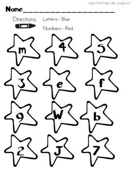 letters or numbers worksheet by Arayababy's Kinders | TpT