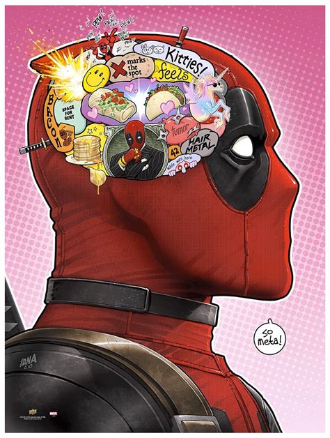 ArtStation - Deadpool's Brain Limited Print, David Nakayama Marvel Dc ...