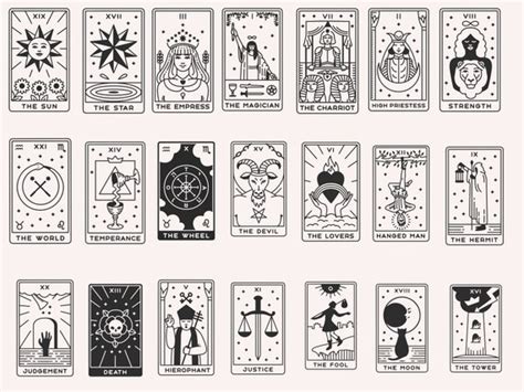 Tarot Cards Svg Witch Tarot Svg Major Arcana Svg Celestial - Etsy UK